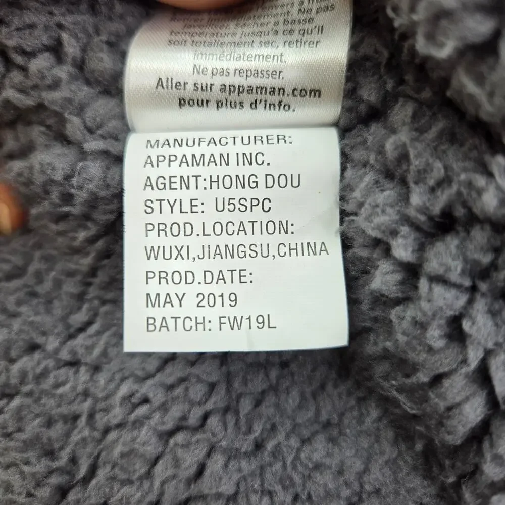 Appaman Girls 14 Purple Quilted Sloan Puffer Coat Faux Fur Hood Winter Jacket